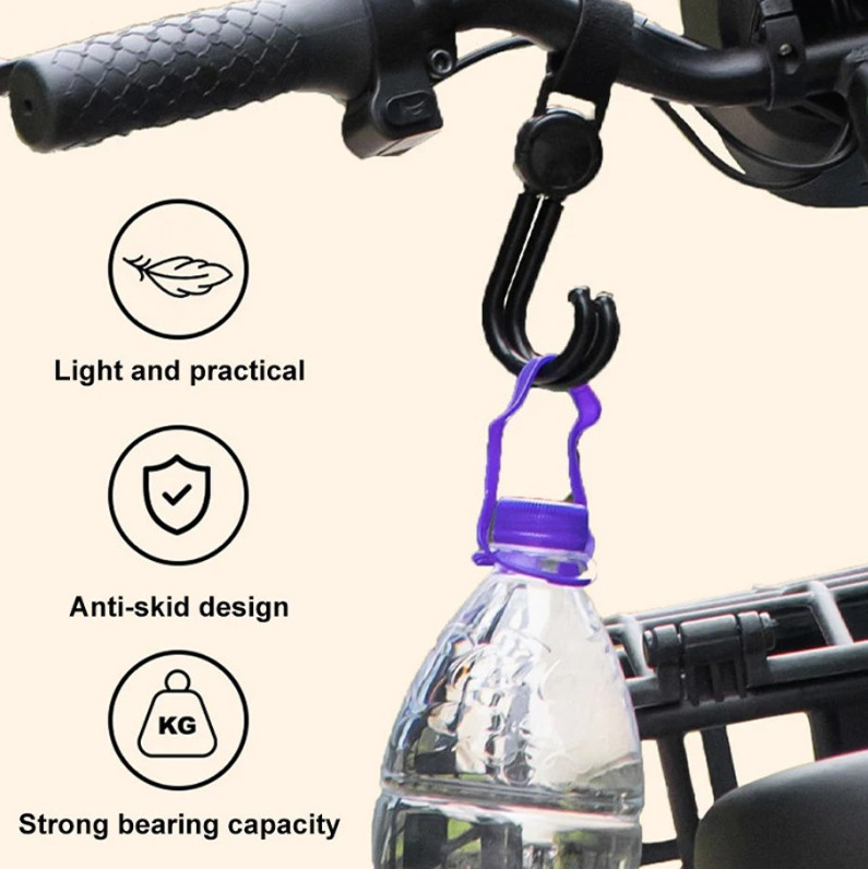4pcs Universal Car Seat Back Hooks – Interior Hanging Storage Hooks for Bags gallery