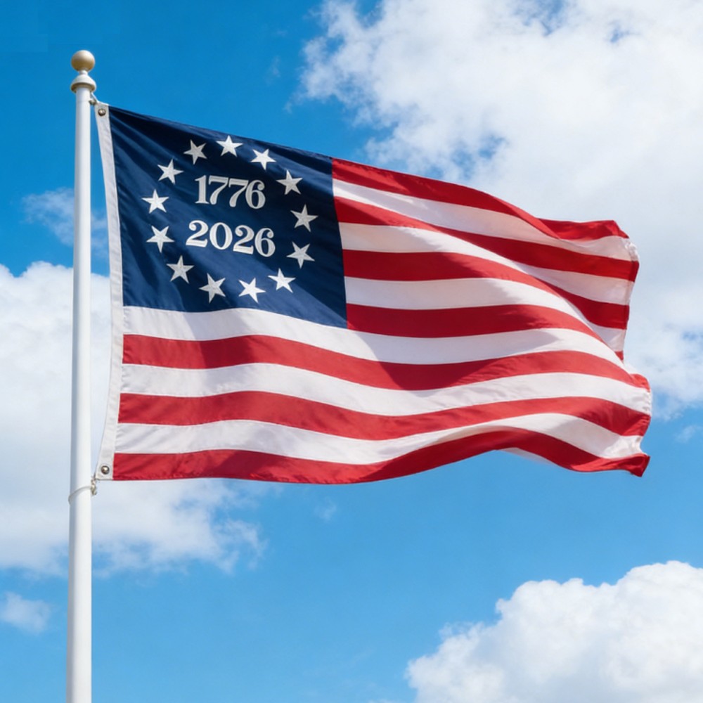 3x5 Ft Outdoor Edition 1776 - 2026 American Flag 250th Anniversary American Flag