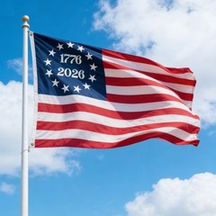 3×5 Ft Outdoor Edition 1776 – 2026 American Flag 250th Anniversary American Flag
