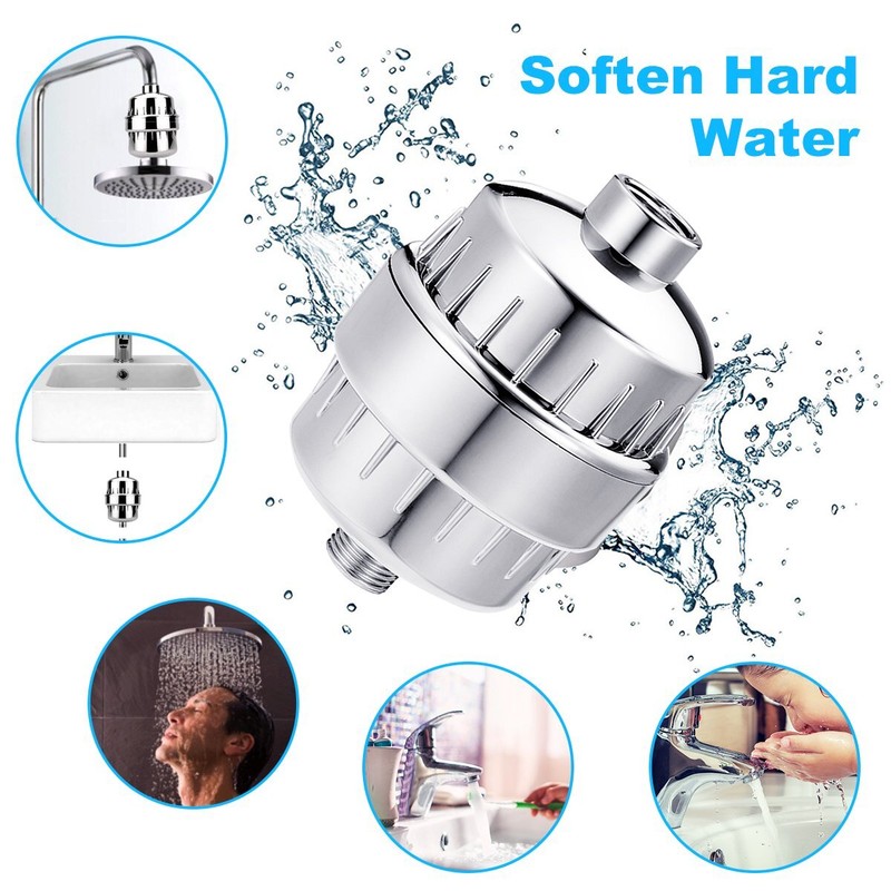 SimPure Shower Water Filter w/Replaceable 20-Stage KDF/CAG Cartridge High Output gallery