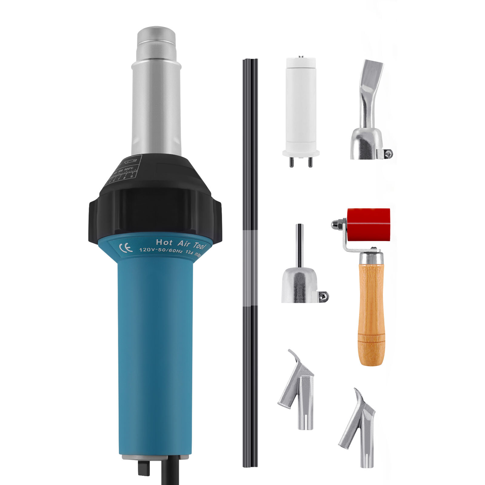 1600W Professional PVC Roofing Welding Tool Heat Hot Air Gun Kit Plastic Welder gallery