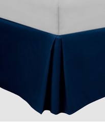 Swift Home Blue Microfiber Pleated 14″ Bed Skirt Size Queen