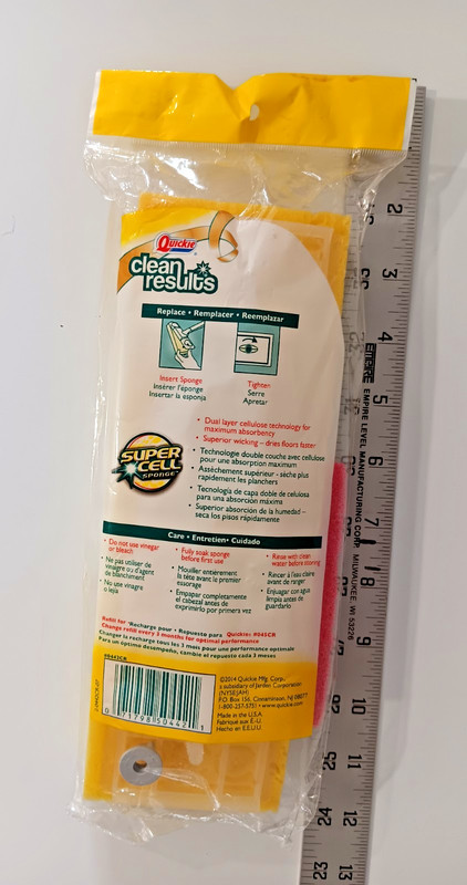 Quickie Type S Refill Clean Results Automatic Sponge Mop Super Cell Sponge New gallery