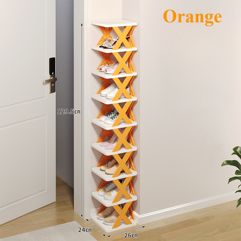9-Tier Shoe Rack Storage Organizer Small Shoe Rack Narrow DIY Adjust Shoe Shelf gallery