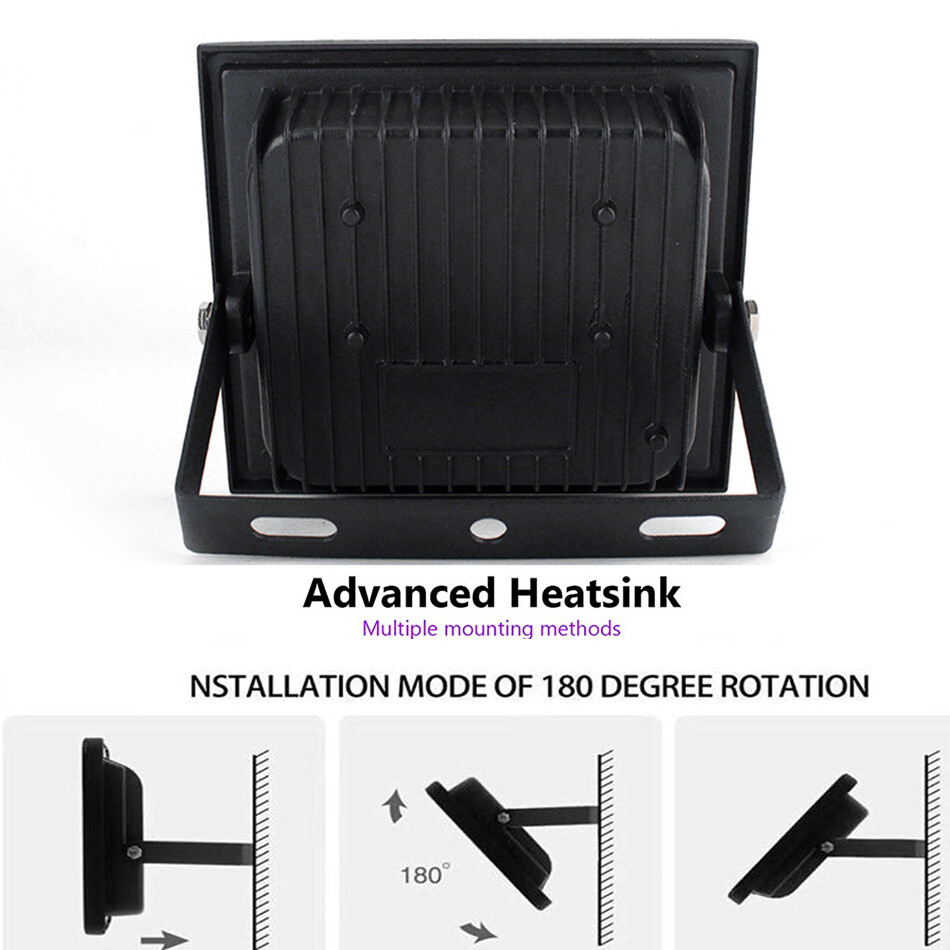 30W 60W 100W UV LED Floodlight Ultraviolet Light AC85-265V led lamp waterproof gallery