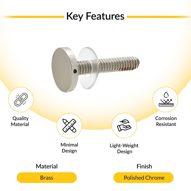 Brixwell SRKNWBMCH Chrome BMNW Stud Replacement Set gallery