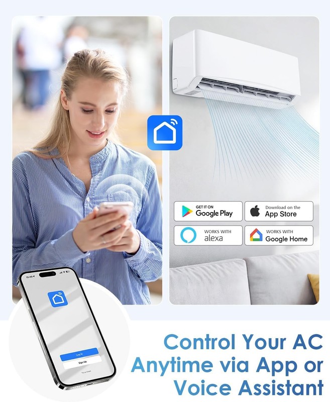 12000 BTU Mini Split AC/Heating System, Wall Air Conditioner & Heat Pump gallery