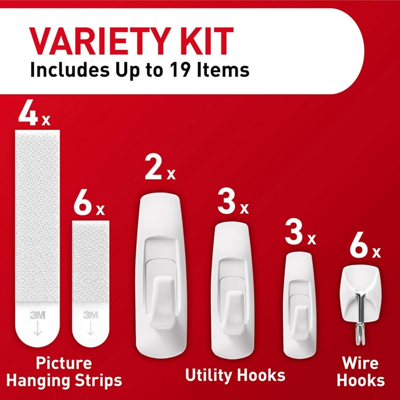 Command Variety Pack Picture Hanging Strips and Hooks for Damage Free Hanging gallery