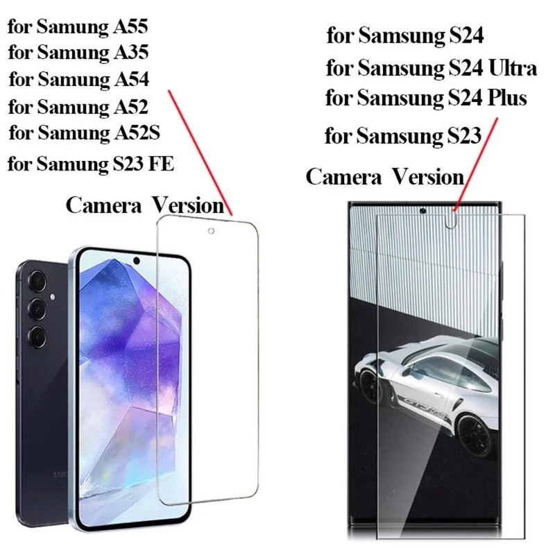 1-5 PCS HD Tempered Glass Screen Protector for Samsung S26 S25 S24 S23 S22 S21 A gallery