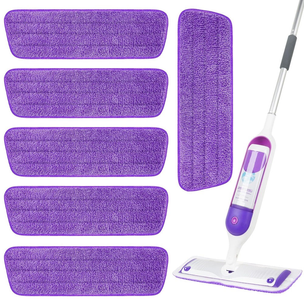 6 Pack Reusable Microfiber Mop Pads for Swiffer PowerMop, 13-16 Inch Spray Mo...