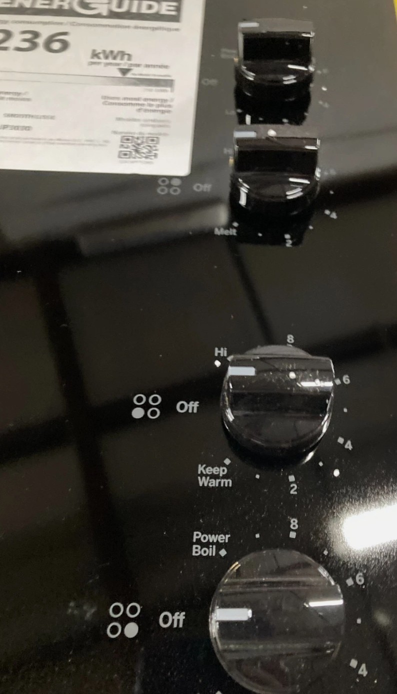 GE Radiant Electric Cooktop JP3030SW2SS 30" 4 Burner, 2 Power Boil Black gallery
