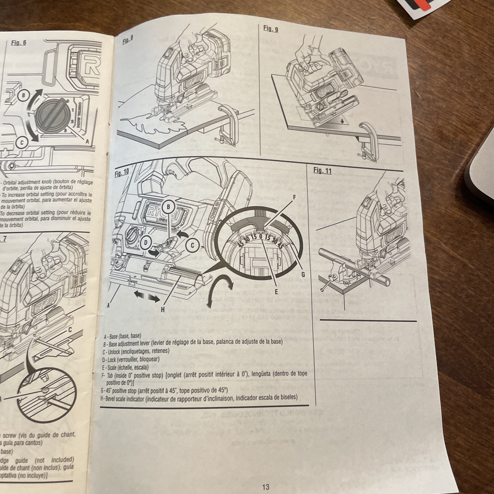 Ryobi Brushless Jig Saw Operator's User Manual PBLJS01 Instructions Only gallery