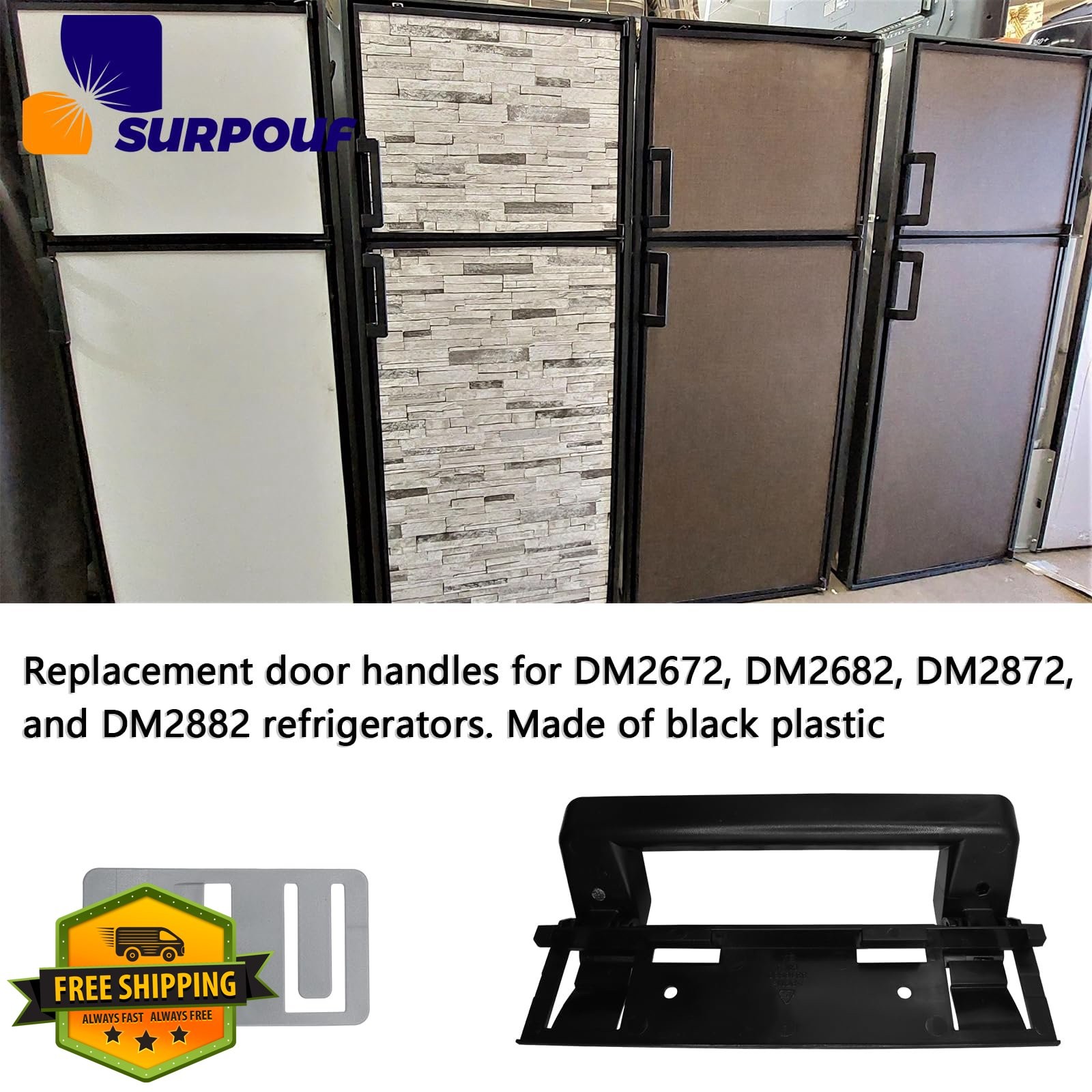 SURPOUF RV Refrigerator Door Handle Latch DM2672 DM2872 gallery