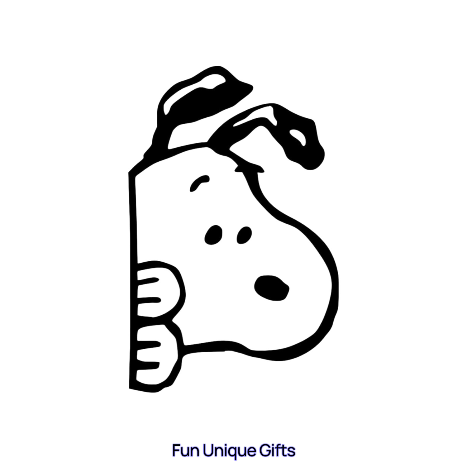 Peeking Snoopy Vinyl Decal Sticker -Multiple Colors & Sizes- SHIPS FREE! gallery