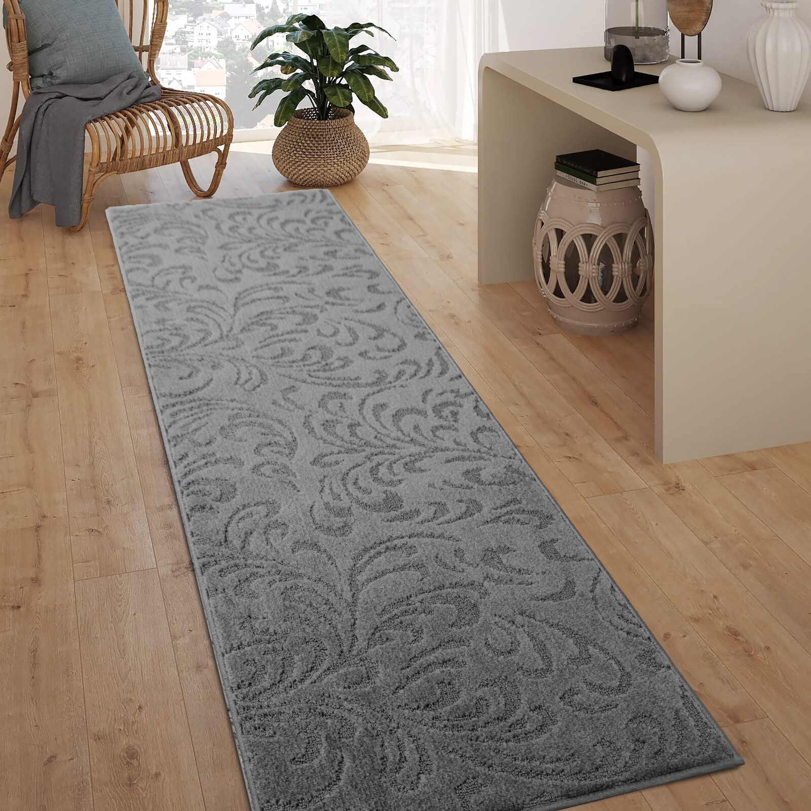 Non Skid, Machine Washable, Hallway, Kitchen Runner Rug, Your Choice of Length gallery