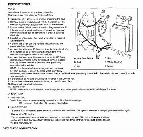 Bathroom Fan Auto Shut Off Timer 2-4-8-12 Hour Preset Countdown Wall Switch gallery