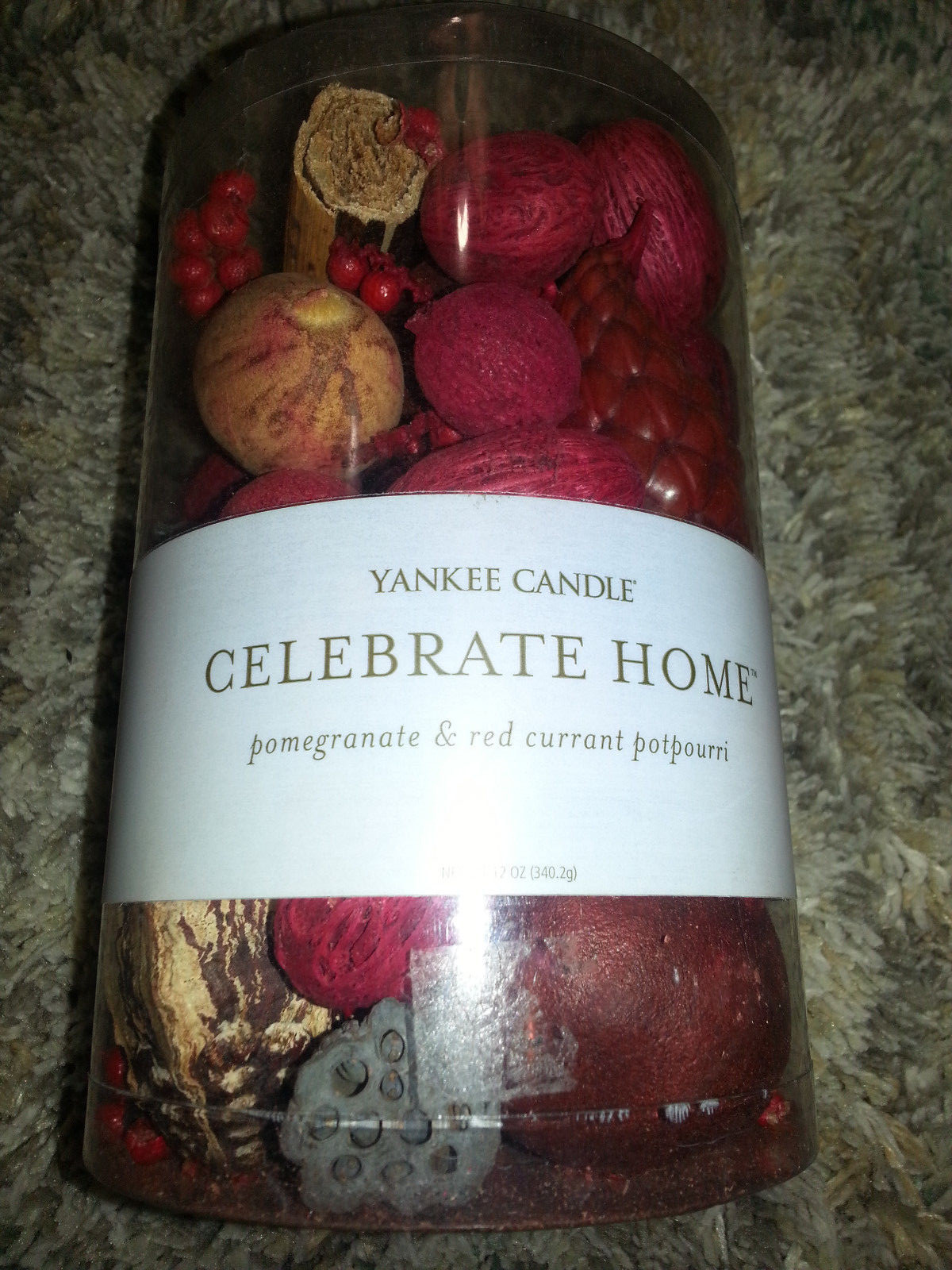 YANKEE CANDLE Dry Potpourri POMEGRANATE AND RED CURRANT 12 oz Bag CELEBRATE HOME gallery