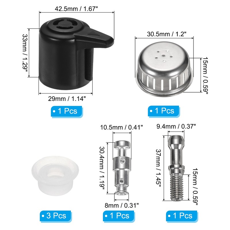 11Set Float Valve Gasket Replacement Parts Set for Pressure Cooker 5/6QT gallery