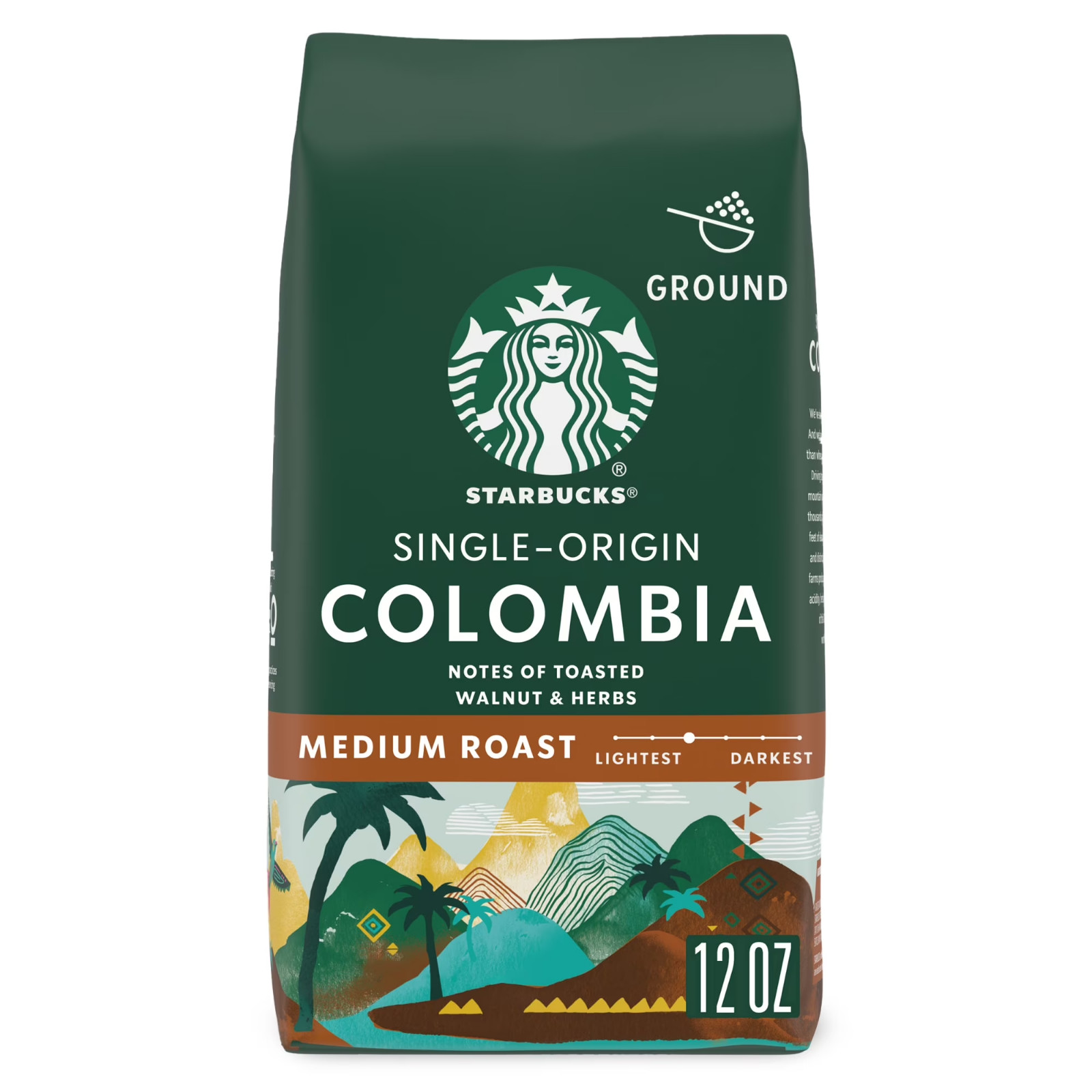 Starbucks Single-Origin Colombia, Ground Coffee, Medium Roast 12 oz gallery