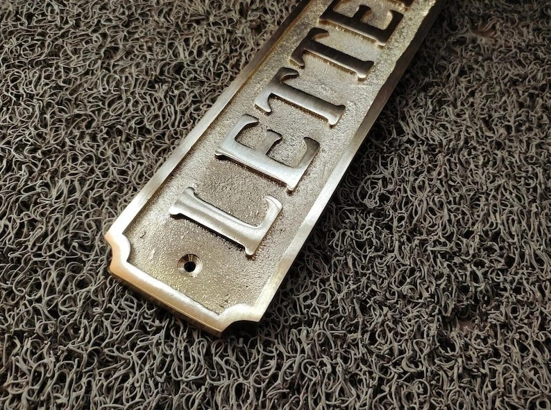 Cast Brass custom door signs & plaques - Custom language plaques - Custom name s gallery