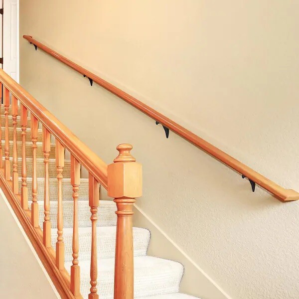 Design House 5-Pack Standard Handrail Brackets In Matte Black gallery