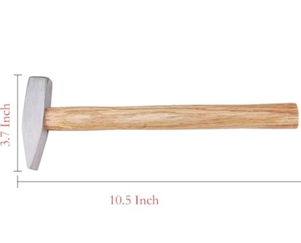 Engineer Hammer, 10.5 Inch 0.44 Pound Forged Steel with Wooden Handle for 200 g gallery