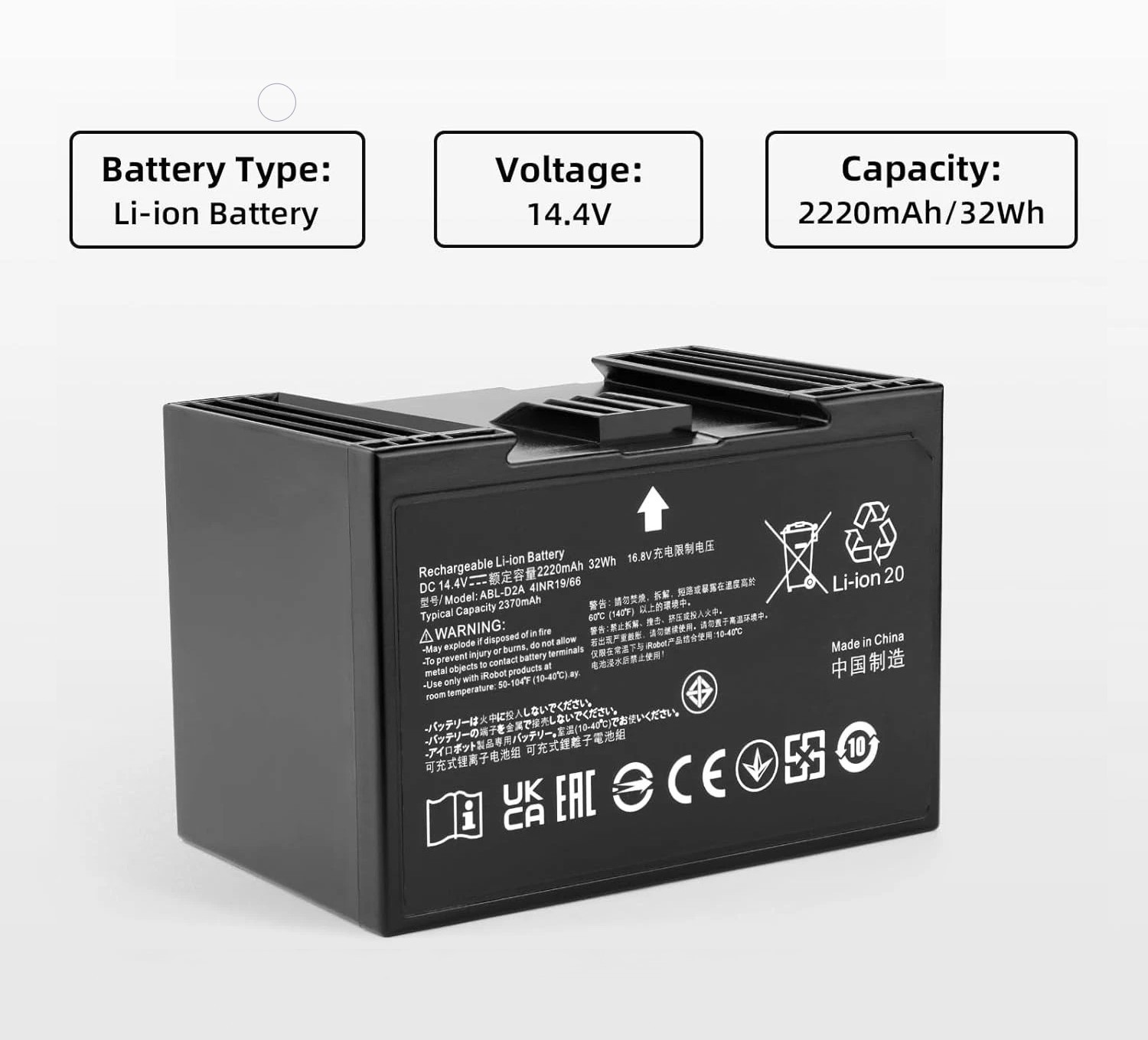 New ABL-D2 Upgraded Battery for iRobot Roomba j5 j6 j7 i1 i3 i4 i5 i7+ i8 e5 gallery