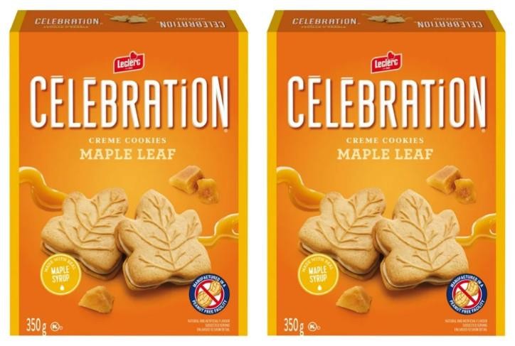 Celebration Leclerc Maple Leaf Creme Cookies, 350g (2 Pack) gallery