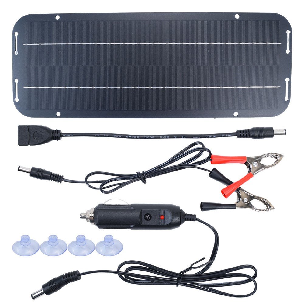 30W Solar Panel Kit 12V Trickle Charger Battery Charger Maintainer Boat RV Car gallery