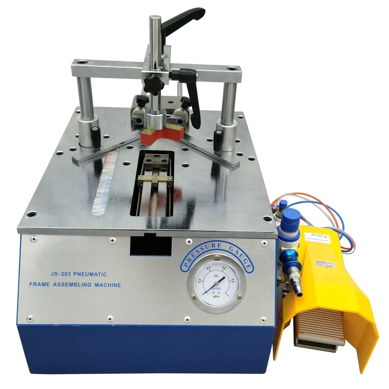 Pneumatic Frame Nailer Angle Machine for Wood /Density Board/Plastic Strip/PVC gallery