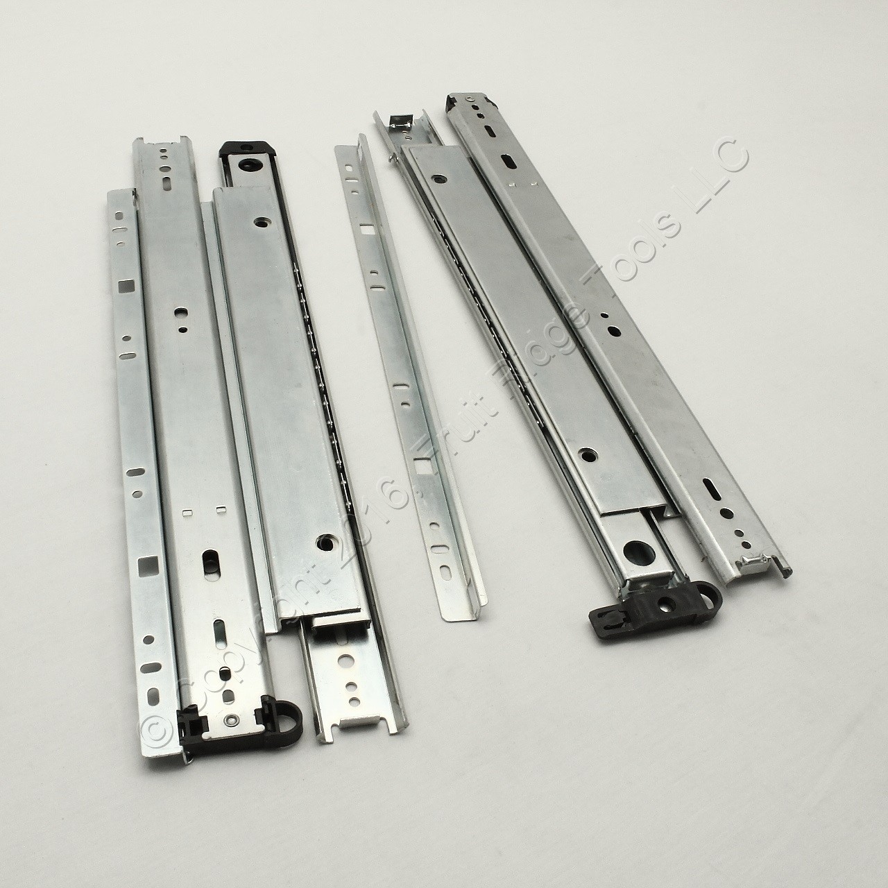 Glide Rite 16" Side Mount Heavy Duty Full 150-lb Extension Drawer Slides 1-pair gallery