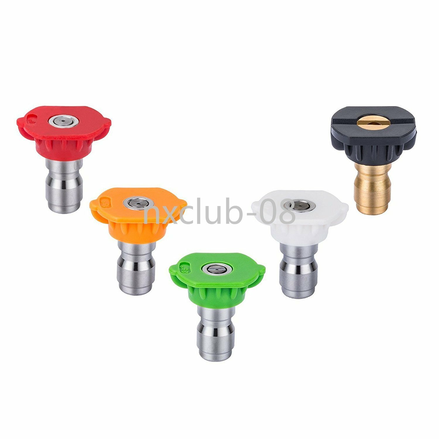 5 Pcs 1/4" Pressure Washer Spray Tips Nozzle Quick Connect 4.0 GPM Car Wash new gallery