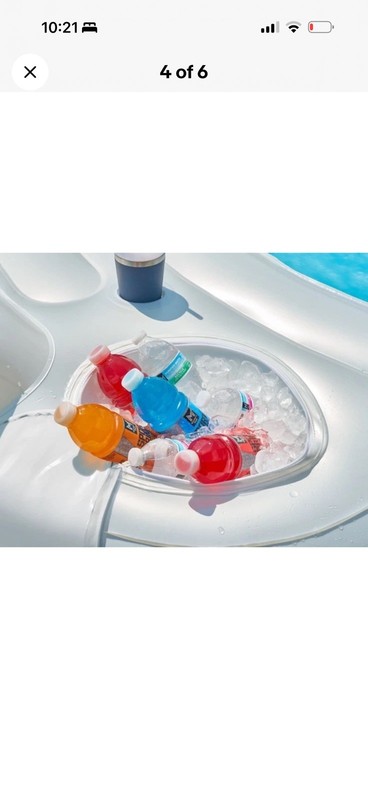 Member's Mark Oversized Inflatable Sofa Pool - White 2 Day Shipping! gallery