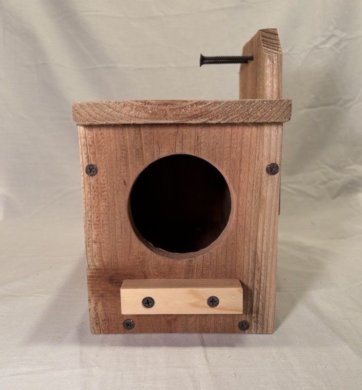 Solid Cedar Backyard Squirrel House Nesting Box - Wooden Wildlife Box W Bedding gallery