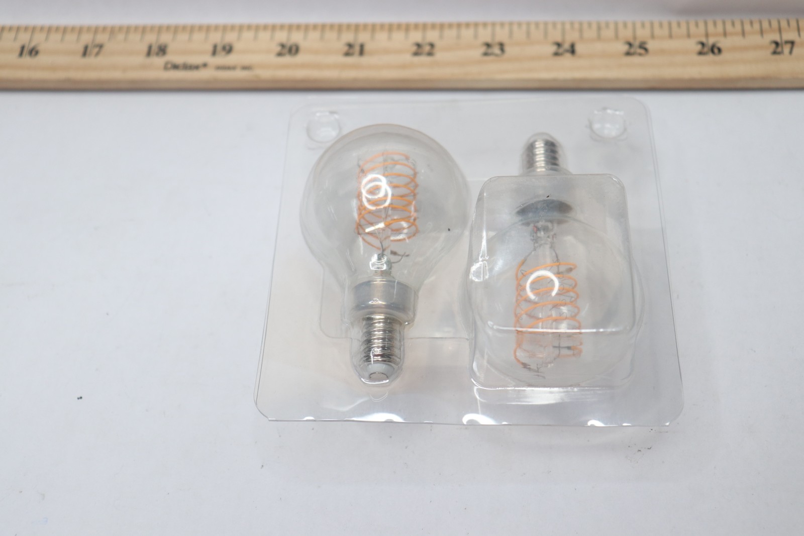 (2-Pk) EcoSmart G16.5 Fine Bendy LED Vintage Edison Light Bulb 60W Warm White gallery