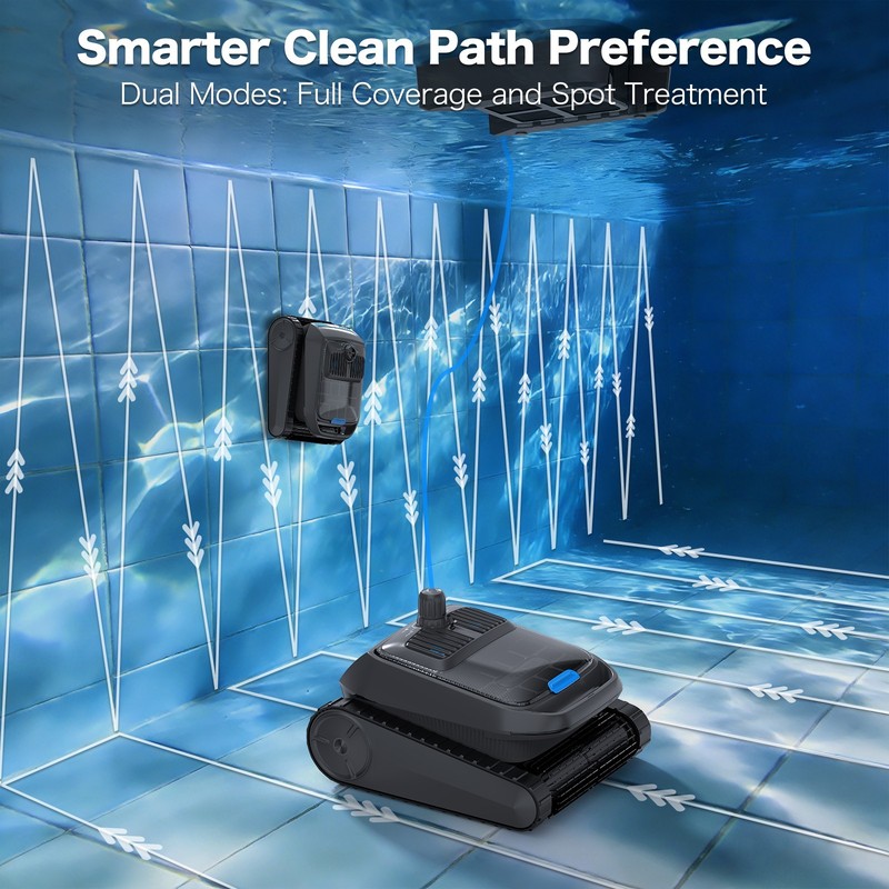 AIRROBO CP400 Automatic Robotic Pool Cleaner Vacuum & Robot Pool Skimmer APP Pro gallery
