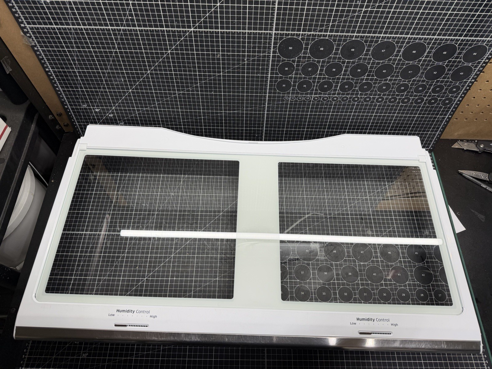 Samsung Refrigerator Crisper Shelf Cover Assembly (SEE PICS) P# DA97-08402G gallery