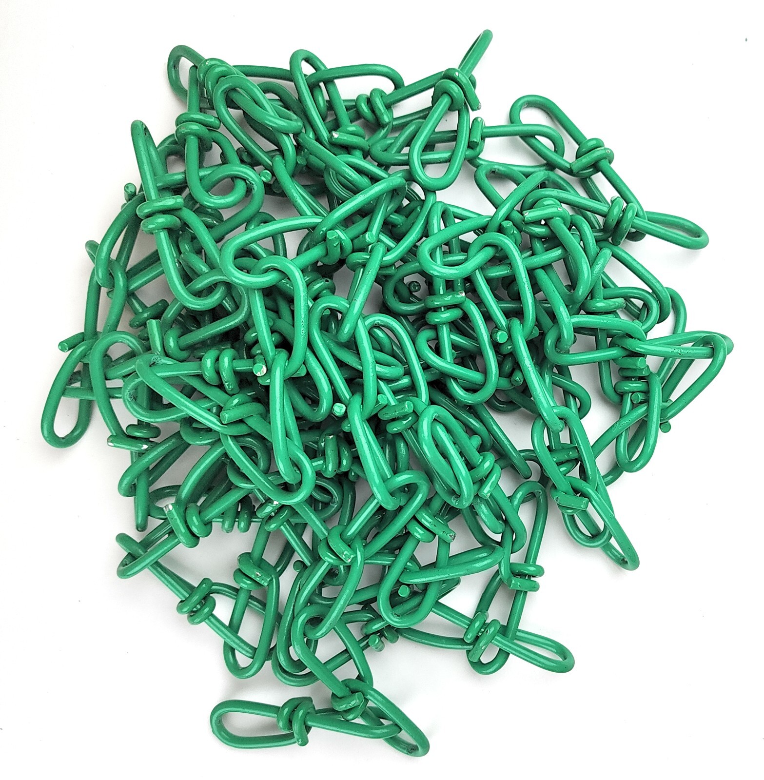 2/0 x 15-ft Double Loop Chain, Green Powder Coated Steel Chain, 255lb Load gallery
