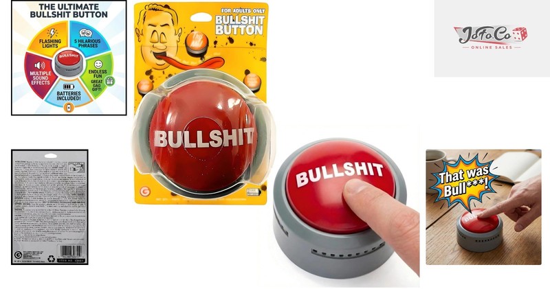 Giant Red BS Button – Instant Laughter with Sound Effects & Batteries Included! gallery