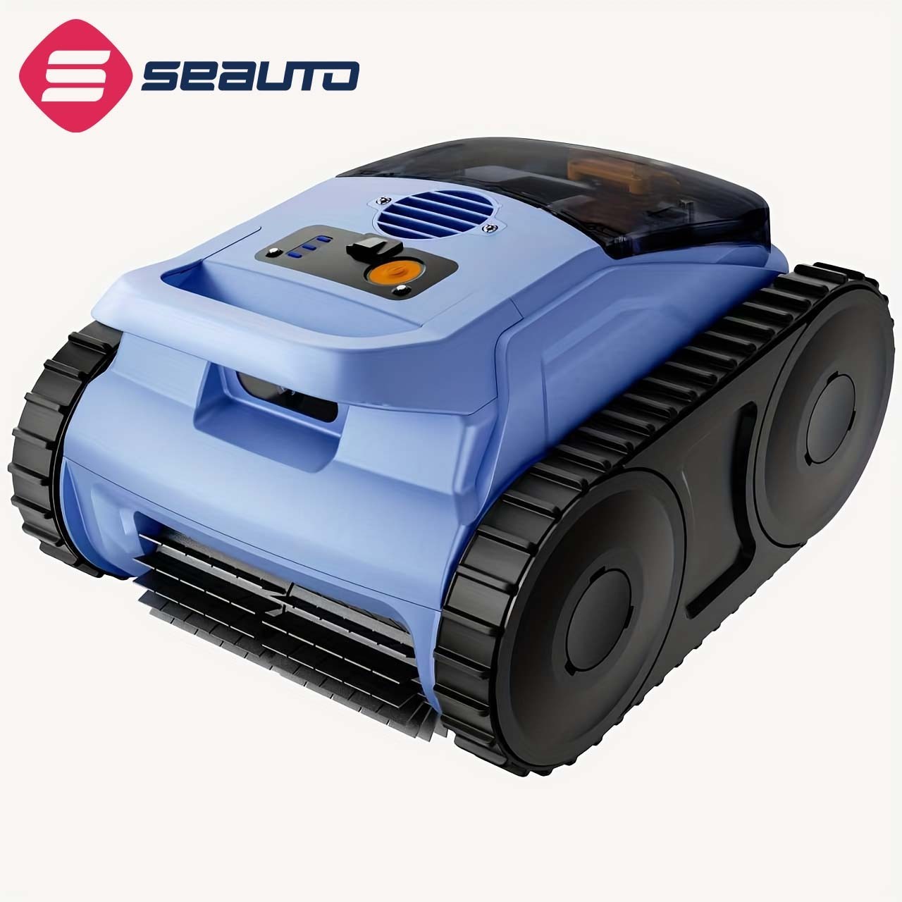 Seauto Cordless Robotic Pool Vacuum Wall Waterline Pool Cleaner Up to 2000 Sq.ft gallery
