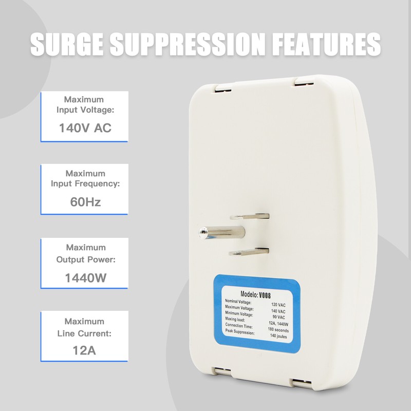 2Pcs US Voltage Power Surge Protector Refrigerator Brownout Appliance Sockets gallery