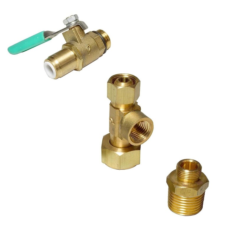 Metpure Ice Maker Fridge Install Kit – Stop Tee-Valve-1/4" Fittings, 25' Ft Tube gallery