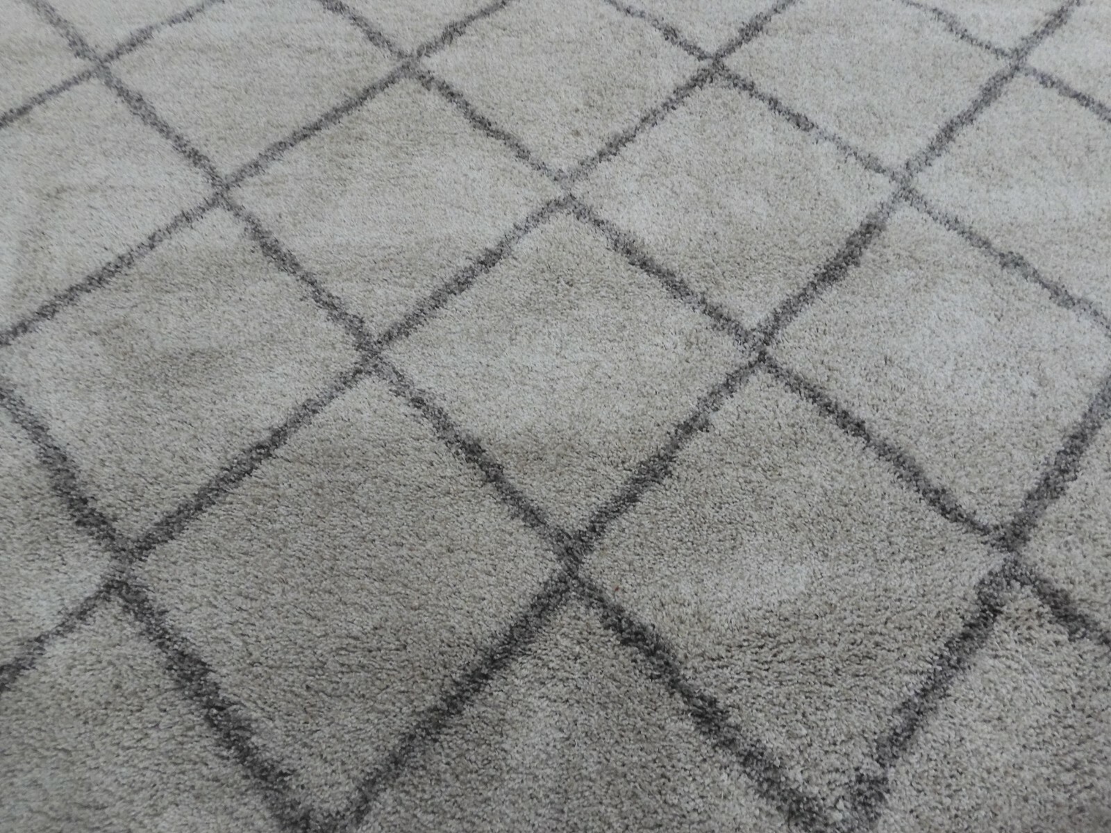 IVORY / GREY 9' X 9' Square Stained Rug, Reduced Price 1172611130 SGH281A-9SQ gallery