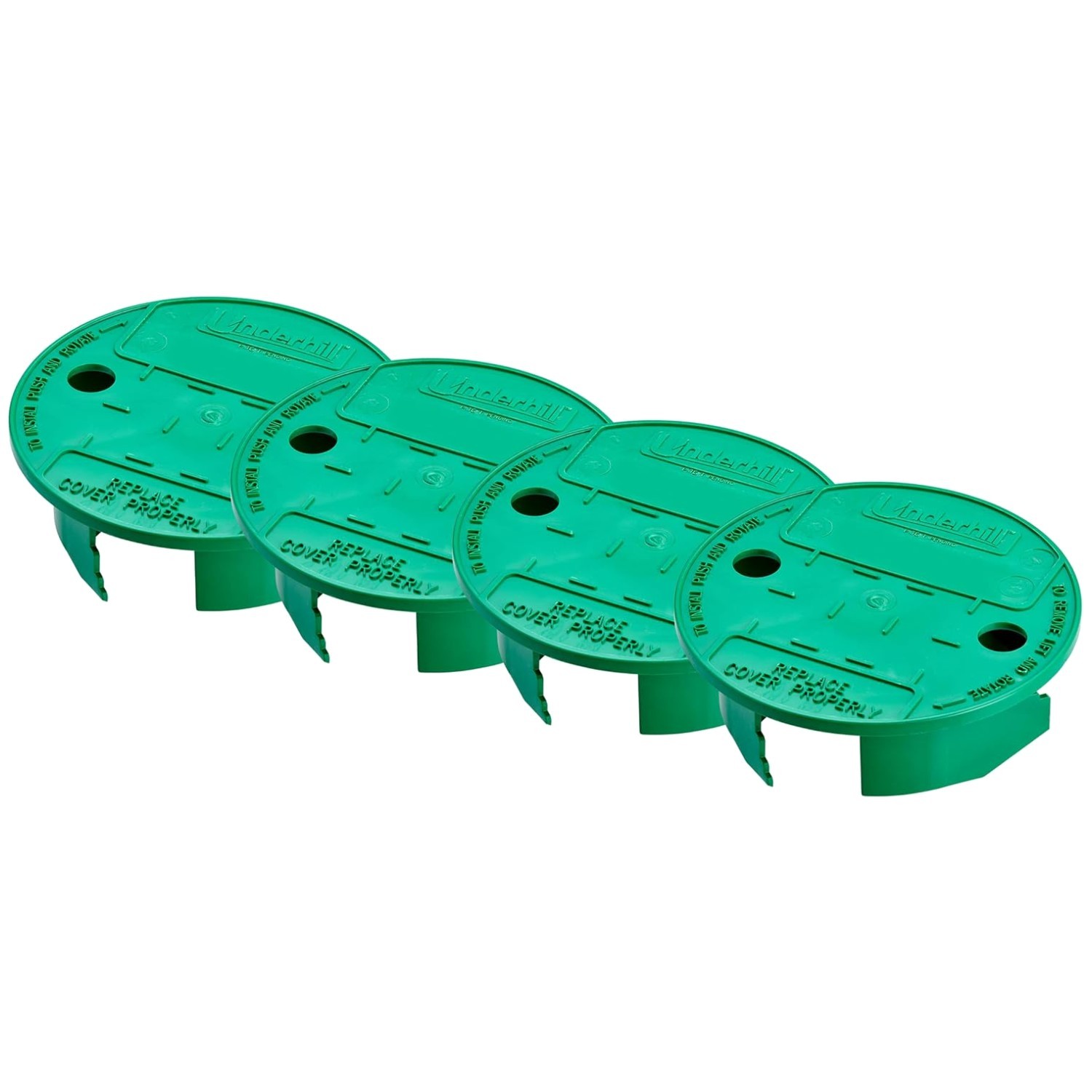 Replacement Sprinkler Valve Box Lid, Green, 4 Pack gallery