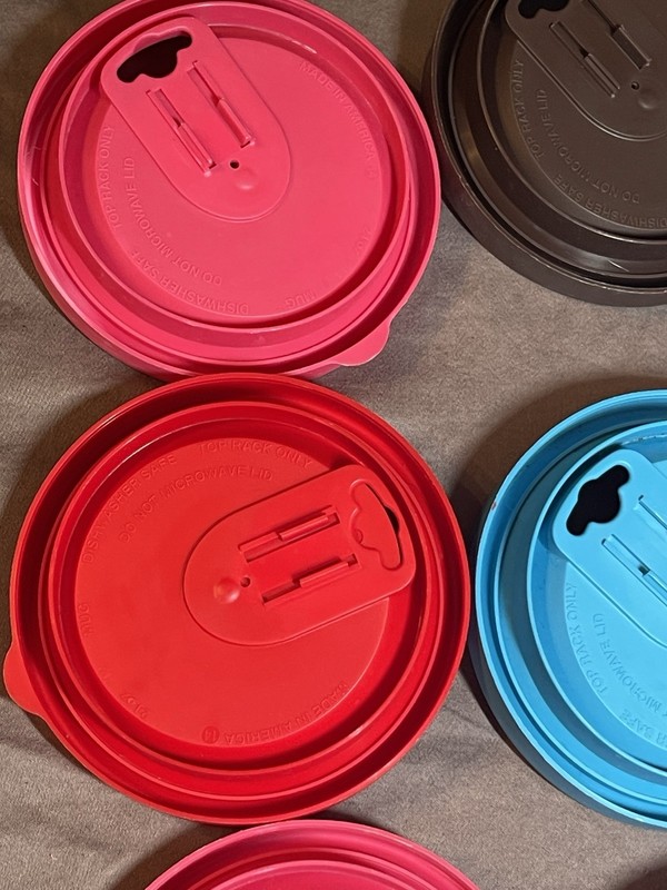 Tervis Replacement Lids 6 24oz 2 16oz Pink Purple Aqua Red Brown White 8 lids gallery