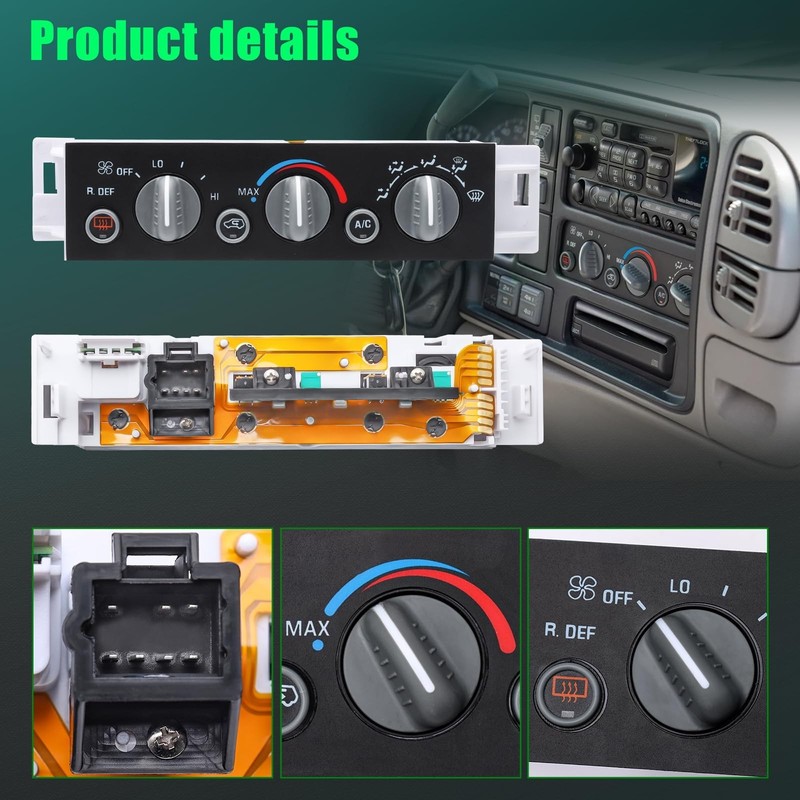 Climate Control Module for Chevrolet GMC C1500 C2500 C3500 K1500 K2500 K3500 ... gallery