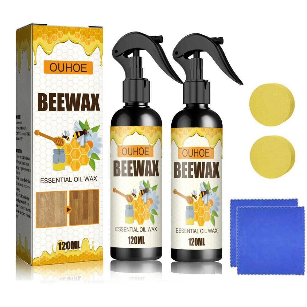 2Pcs Beeswax Spray Beeswax Spray Cleaner Natural Micro-Molecularized Beeswax USA gallery