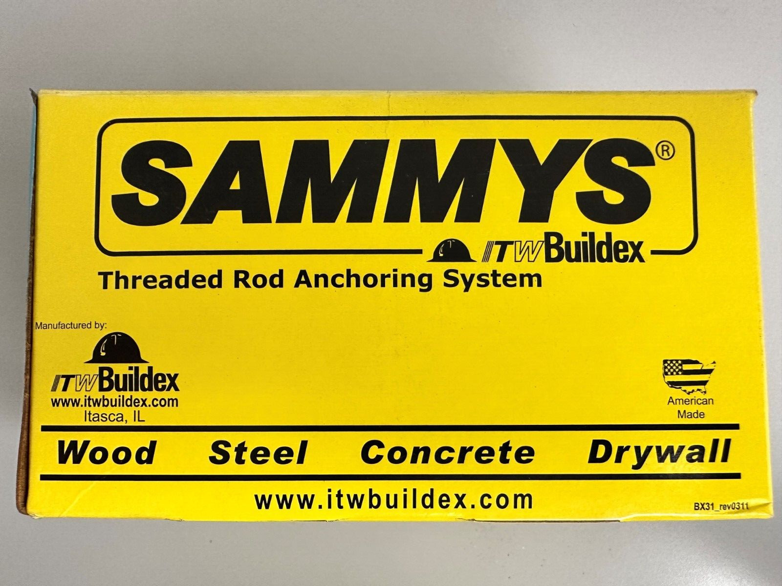 SAMMYS 1/4-20 X 2 Vertical Rod Anchor for 3/8 Rod Box of 25 gallery