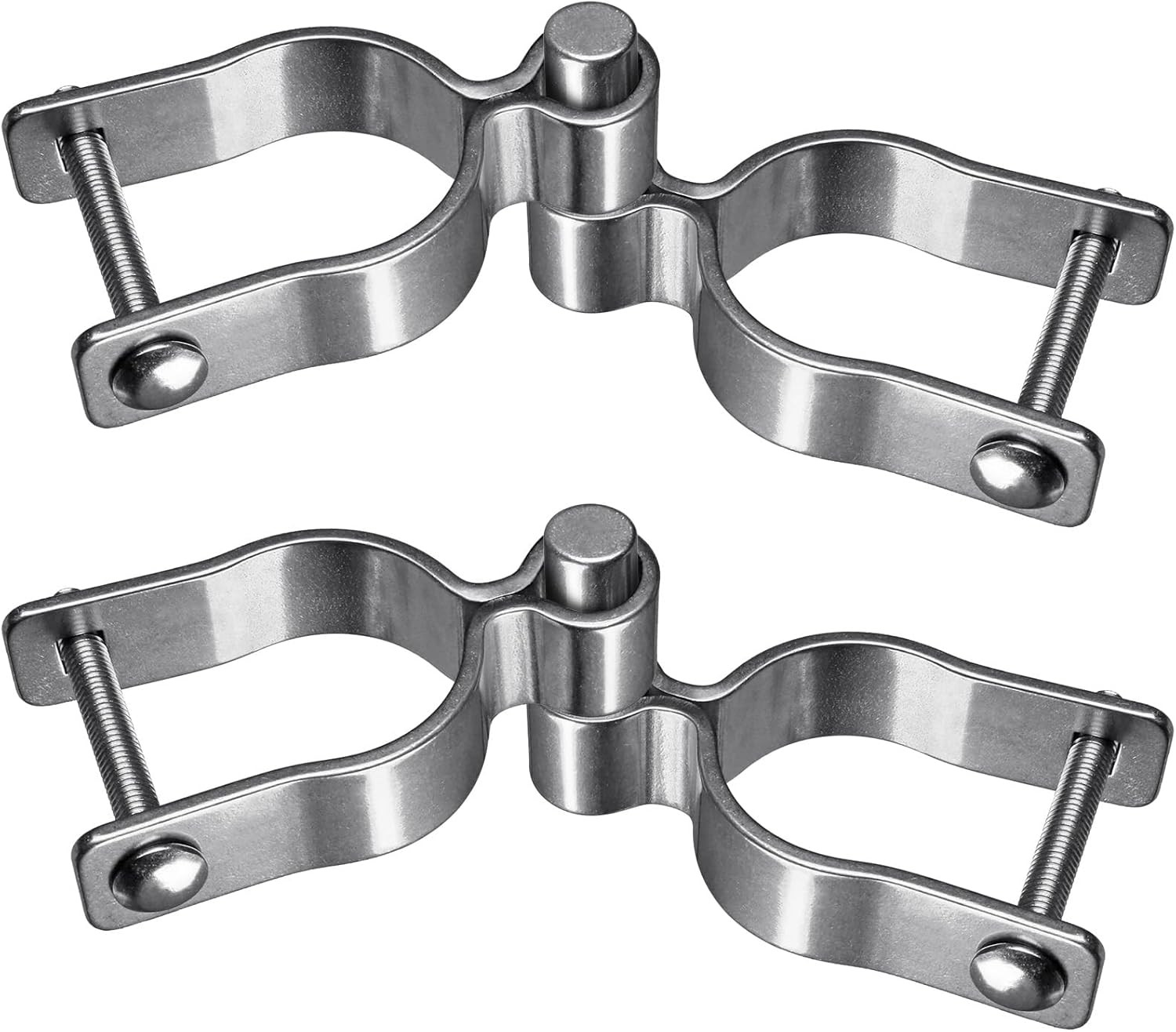 2 Pack Chain Link Gate Hinges 1-5/8in O.D., 304 Stainless Male+Female, 5/8in Pin gallery