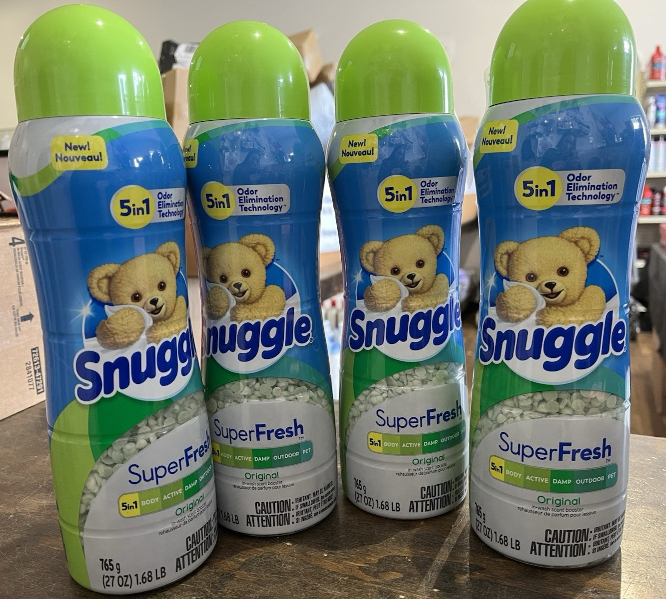 4 Snuggle Super Fresh Original In-Wash Scent Booster Laundry Beads 27 Oz Each gallery